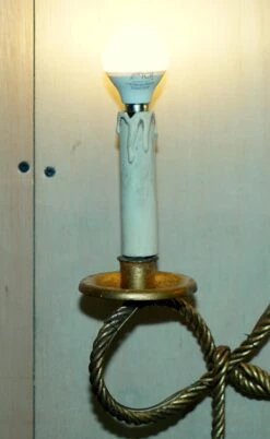 Vintage Gold Gilt Rope Twist & Tassle Three Branch Wall Light With Candle Mounts -Promos Meubles Boutique DSC05433 master