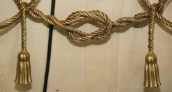 Vintage Gold Gilt Rope Twist & Tassle Three Branch Wall Light With Candle Mounts -Promos Meubles Boutique DSC05447 master