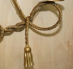 Vintage Gold Gilt Rope Twist & Tassle Three Branch Wall Light With Candle Mounts -Promos Meubles Boutique DSC05450 master