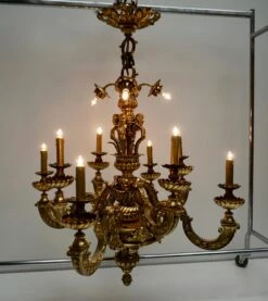 Mazarin Chandelier In Bronze, France -Promos Meubles Boutique DSC09293 master