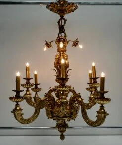 Mazarin Chandelier In Bronze, France -Promos Meubles Boutique DSC09403 master