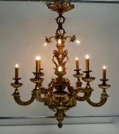 Mazarin Chandelier In Bronze, France -Promos Meubles Boutique DSC09423 master
