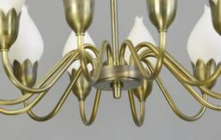 Midcentury Chandelier By Fog & Mørup, Circa 1950s -Promos Meubles Boutique DSC4921 master