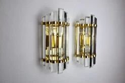 Pair Of Venini Wall Lamps, Murano Glass, Italy, 1970 16 Pair Of Venini Wall Lamps, Murano Glass, Italy, 1970 -Promos Meubles Boutique DSC 0032 master