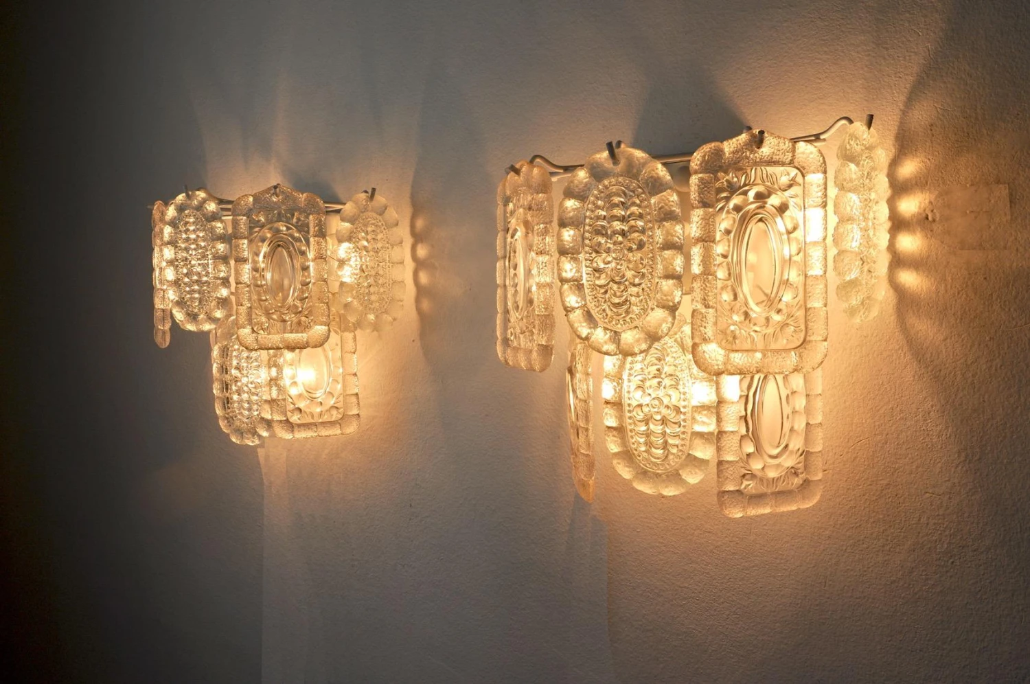 Pair Of " Lace " Wall Lamps " By Kaiser Leuchten, Germany, 1960 4 Pair Of " Lace " Wall Lamps " By Kaiser Leuchten, Germany, 1960 – Image 2