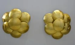 Rare Pair Of Gilded Metal Wall Lights Design Goffredo Reggiani -Promos Meubles Boutique DSC 0326 master