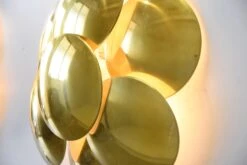 Rare Pair Of Gilded Metal Wall Lights Design Goffredo Reggiani -Promos Meubles Boutique DSC 0336 master