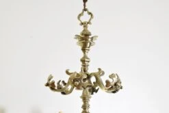 Dutch Baroque Revival Brass Two Tier 12-Light Chandelier, 19th Century -Promos Meubles Boutique DSC 0811 master