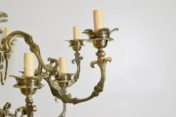 Dutch Baroque Revival Brass Two Tier 12-Light Chandelier, 19th Century -Promos Meubles Boutique DSC 0815 master