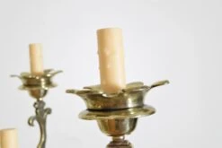 Dutch Baroque Revival Brass Two Tier 12-Light Chandelier, 19th Century -Promos Meubles Boutique DSC 0817 master