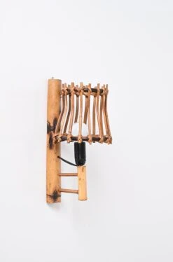 Pair Of Midcentury Rattan "Lantern" Sconces, Louis Sognot, France, 1960s 22 Pair Of Midcentury Rattan "Lantern" Sconces, Louis Sognot, France, 1960s -Promos Meubles Boutique DSC 5105 master