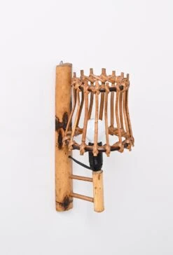 Pair Of Midcentury Rattan "Lantern" Sconces, Louis Sognot, France, 1960s 15 Pair Of Midcentury Rattan "Lantern" Sconces, Louis Sognot, France, 1960s -Promos Meubles Boutique DSC 5106 master