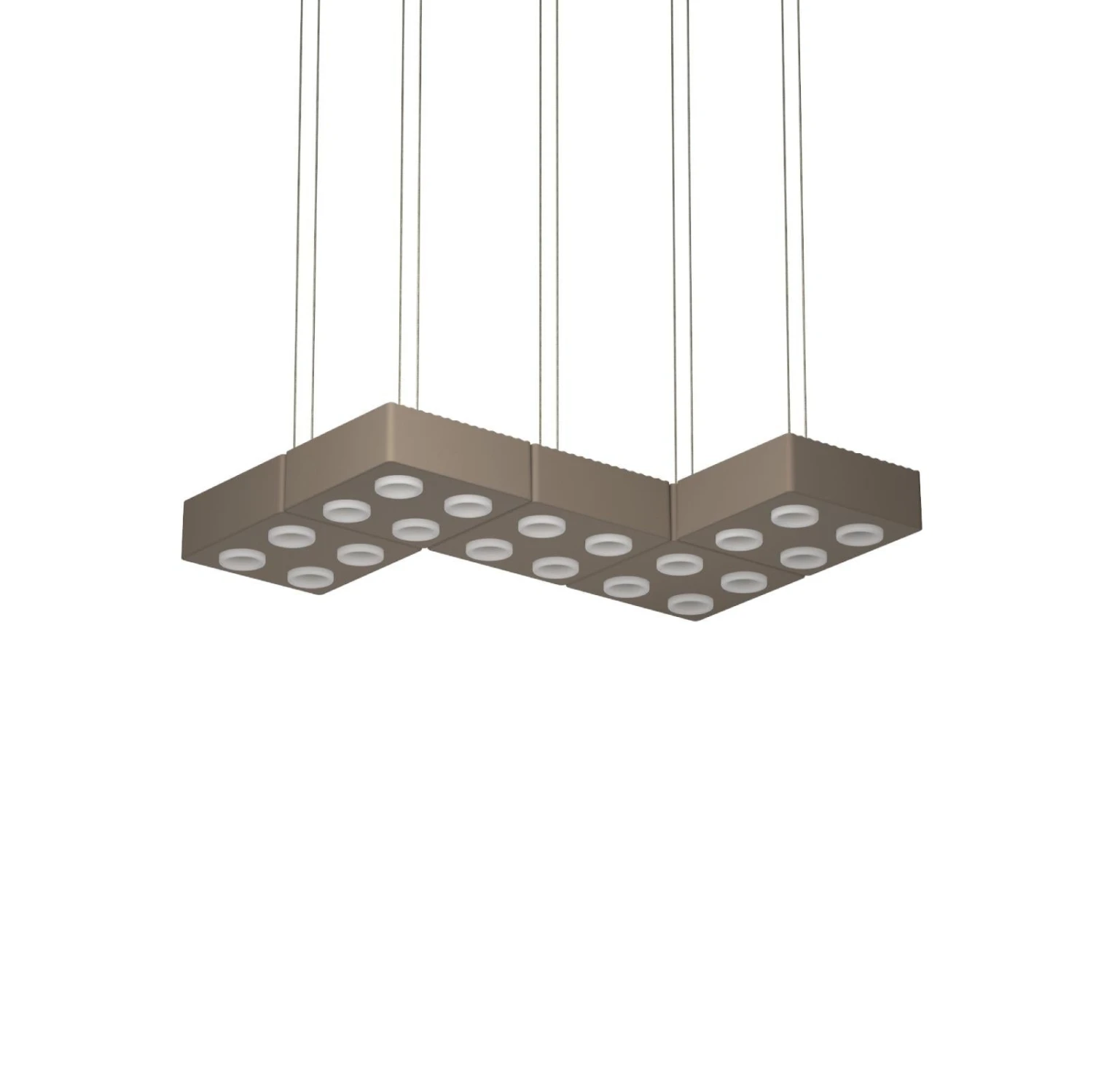 Contemporary Pendant Lamp 'Domino' By Sylvain Willenz X AGO, Quad - Burgundy 13 Contemporary Pendant Lamp 'Domino' By Sylvain Willenz X AGO, Quad - Burgundy – Image 11
