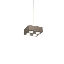 Contemporary Pendant Lamp 'Domino' By Sylvain Willenz X AGO, Quad - Burgundy 27 Contemporary Pendant Lamp 'Domino' By Sylvain Willenz X AGO, Quad - Burgundy -Promos Meubles Boutique Domino Pendant Single MudGray 1 low master