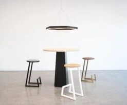 Oak Small Hexagon Chandelier By Hollis & Morris -Promos Meubles Boutique Edited table stool and hex master