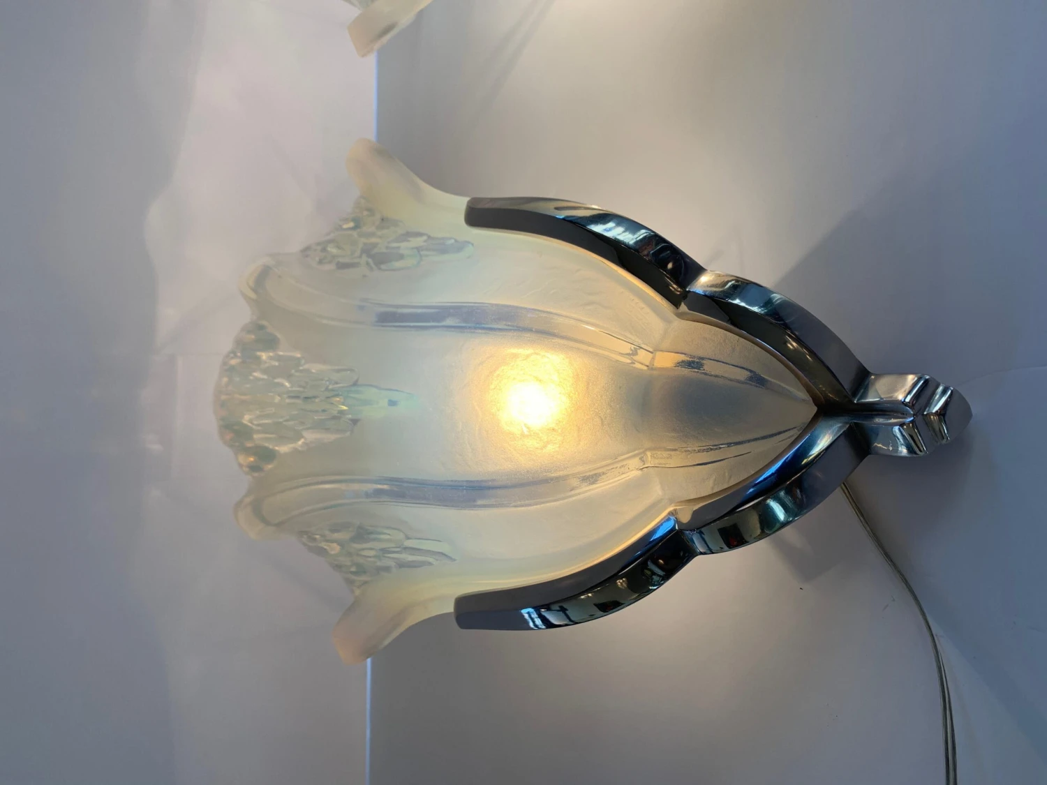 Pair Of Art Deco Corner Sconces Signed Ezan France 'Art Deco Wall Lights, 1930' 8 Pair Of Art Deco Corner Sconces Signed Ezan France 'Art Deco Wall Lights, 1930' – Image 6