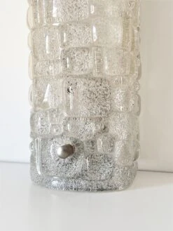 Large Ice Glass Wall Sconces In Textured Murano Glass By Hillebrand, 1970 -Promos Meubles Boutique IMG 1369 master