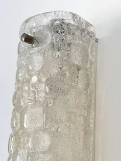 Large Ice Glass Wall Sconces In Textured Murano Glass By Hillebrand, 1970 -Promos Meubles Boutique IMG 1371 master