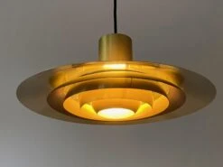 Medium Size Brass Preben Fabricius & Jørgen Kastholm Pendant Lamp Nordisk Solar -Promos Meubles Boutique IMG 1407 master