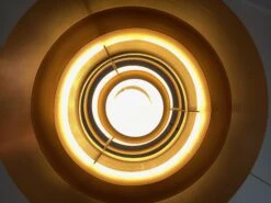 Medium Size Brass Preben Fabricius & Jørgen Kastholm Pendant Lamp Nordisk Solar -Promos Meubles Boutique IMG 1409 master