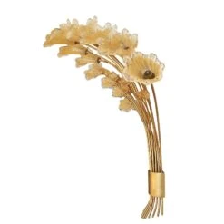 Large Late 20th Century Murano Wall Light In Gilded Steel And Glass Paste- Italy -Promos Meubles Boutique IMG 20230113 154457bis master