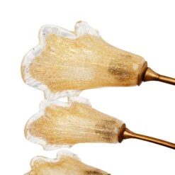 Large Late 20th Century Murano Wall Light In Gilded Steel And Glass Paste- Italy -Promos Meubles Boutique IMG 20230113 154616bis master