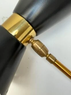 Pair Of Black Enameled Metal Italian Sconces From 1950 -Promos Meubles Boutique IMG 2595 master