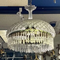 Baccarat Style Molded Glass Chandelier 19 Baccarat Style Molded Glass Chandelier -Promos Meubles Boutique IMG 2839 master