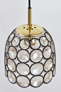 Limburg 1 Of 3 1970s Vintage "Iron" Rings Glass & Brass Pendant Lights Or Lamps -Promos Meubles Boutique IMG 2961 master