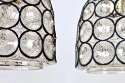 Limburg 1 Of 3 1970s Vintage "Iron" Rings Glass & Brass Pendant Lights Or Lamps -Promos Meubles Boutique IMG 2968 master