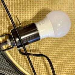 Mid-Century Modern Weinberg Mategot Style Metal Fish Wall Sconce, Ca 1950s -Promos Meubles Boutique IMG 3191 master