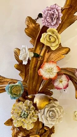 Set Of Four French Gilt Bronze And Porcelain Sconces In Louis XV Style -Promos Meubles Boutique IMG 3222 master