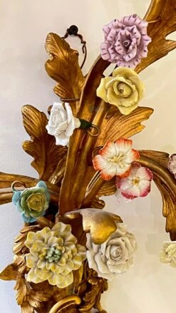 Set Of Four French Gilt Bronze And Porcelain Sconces In Louis XV Style -Promos Meubles Boutique IMG 3223 master