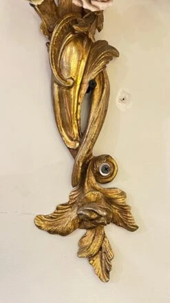 Set Of Four French Gilt Bronze And Porcelain Sconces In Louis XV Style -Promos Meubles Boutique IMG 3226 master