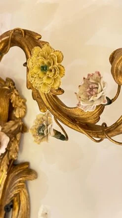Set Of Four French Gilt Bronze And Porcelain Sconces In Louis XV Style -Promos Meubles Boutique IMG 3229 master