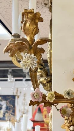 Set Of Four French Gilt Bronze And Porcelain Sconces In Louis XV Style -Promos Meubles Boutique IMG 3231 master