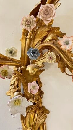 Set Of Four French Gilt Bronze And Porcelain Sconces In Louis XV Style -Promos Meubles Boutique IMG 3233 master