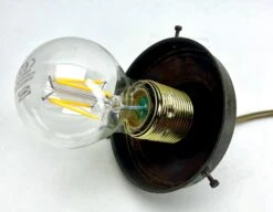 Art Deco Ceiling Lamp, Belgium Glass Shade Scailmont, 1930s 23 Art Deco Ceiling Lamp, Belgium Glass Shade Scailmont, 1930s -Promos Meubles Boutique IMG 3879 master