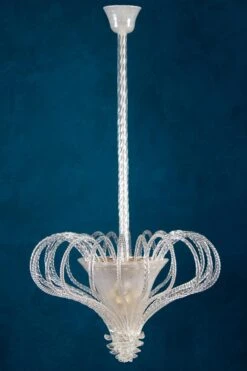 Beautiful Art Deco Murano Chandelier Or Lanterne, 1940s -Promos Meubles Boutique IMG 3919 master