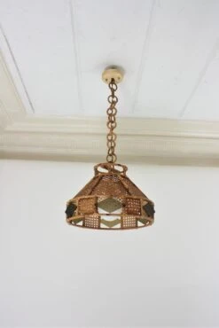 Italian Modern Wicker Wire Rattan Pendant Hanging Lights With Glass Accent, Pair 33 Italian Modern Wicker Wire Rattan Pendant Hanging Lights With Glass Accent, Pair -Promos Meubles Boutique IMG 6059 2 master