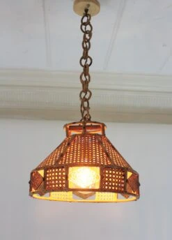 Italian Modern Wicker Wire Rattan Pendant Hanging Lights With Glass Accent, Pair 34 Italian Modern Wicker Wire Rattan Pendant Hanging Lights With Glass Accent, Pair -Promos Meubles Boutique IMG 6065 2 master