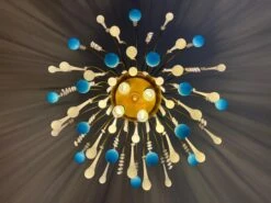 Elegant Italian Chandelier, "South Beach", Murano 21 Elegant Italian Chandelier, "South Beach", Murano -Promos Meubles Boutique IMG 8408 master