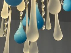 Elegant Italian Chandelier, "South Beach", Murano 24 Elegant Italian Chandelier, "South Beach", Murano -Promos Meubles Boutique IMG 8411 master