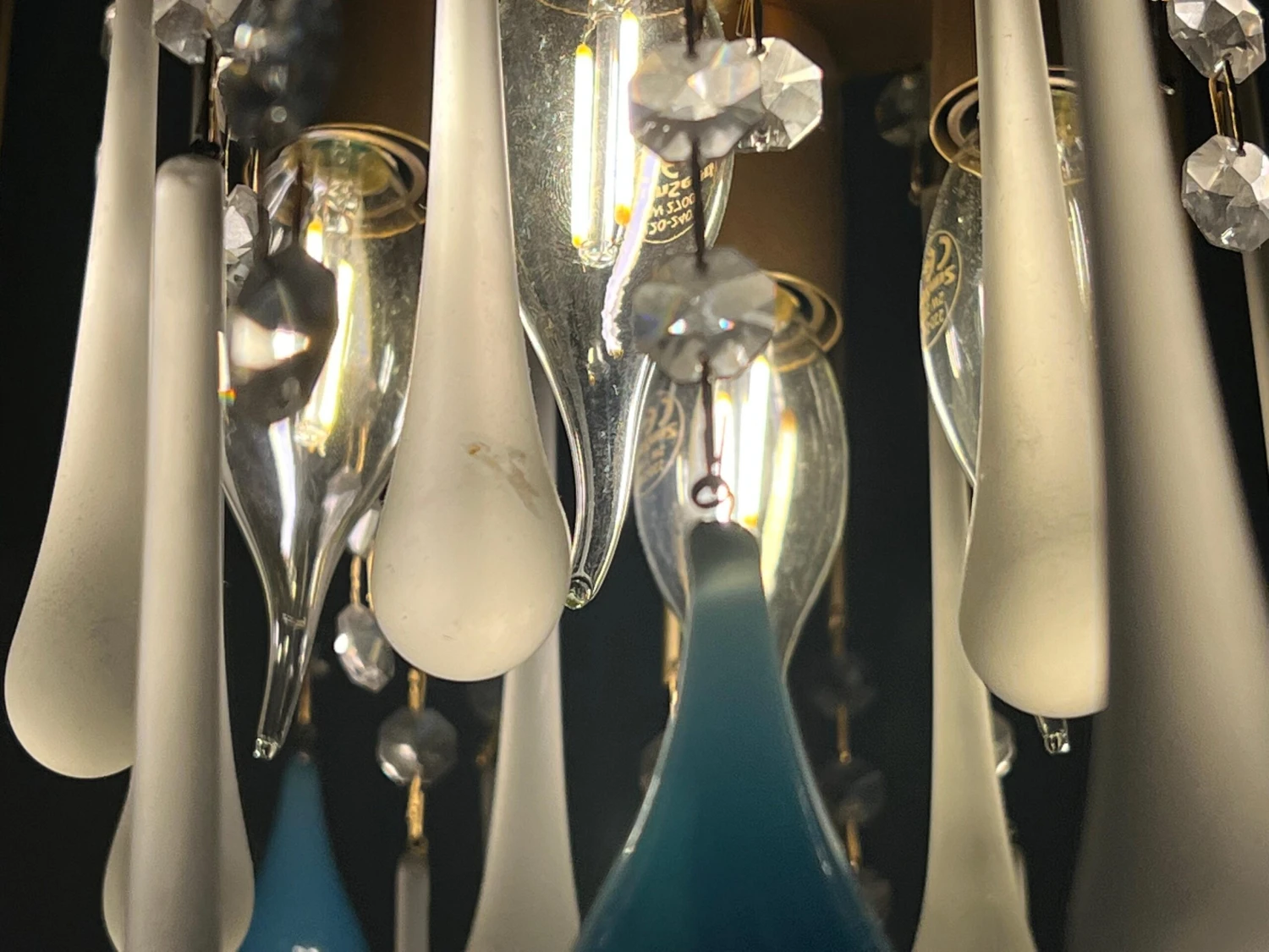 Elegant Italian Chandelier, "South Beach", Murano 11 Elegant Italian Chandelier, "South Beach", Murano – Image 9