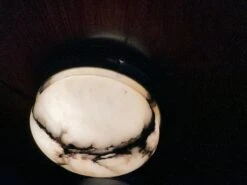 Smallest Size, Rare Design Antique Pair Of Alabaster Wall Sconces / Flush Mounts -Promos Meubles Boutique IMG 9047D master