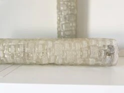 Large Ice Glass Wall Sconces In Textured Murano Glass By Hillebrand, 1970 -Promos Meubles Boutique IMG E1360 master