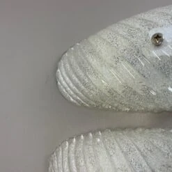 Set Of Two Murano Bubble Structure Ice Glass Wall Light Sconces Germany, 1980s -Promos Meubles Boutique IMG E8437 2 master