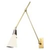 Magari Adjustable Wall Lamp In Bronze, White And Brass By Blueprint Lighting -Promos Meubles Boutique LU1084018014382 master