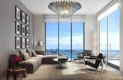 Extraordinary Sapphire Color Poliedri Murano Glass Ceiling Light Or Chandelier -Promos Meubles Boutique Living Room poliedri master