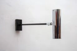 Pair Of Metal Chrome Adjustable Wall Lights From Staff, Germany, 1960s -Promos Meubles Boutique MG 3372 master